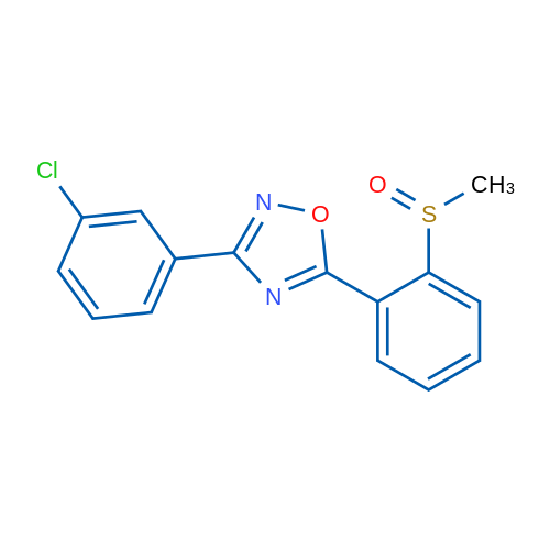 3-(3-Chlorophenyl)-5-(2-methanesulfinylphenyl)-1,2,4-oxadiazole 1g