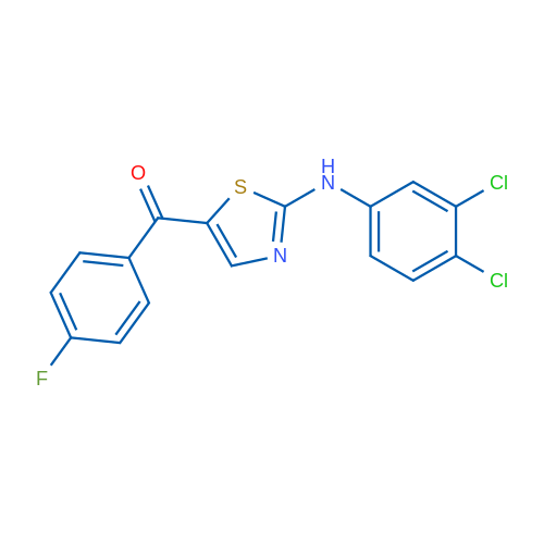 N-(3,4-Dichlorophenyl)-5-(4-fluorobenzoyl)-1,3-thiazol-2-amine 1g