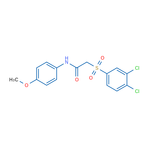 2-(3,4-Dichlorobenzenesulfonyl)-N-(4-methoxyphenyl)acetamide 1g