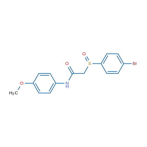 2-(4-Bromobenzenesulfinyl)-N-(4-methoxyphenyl)acetamide 1g
