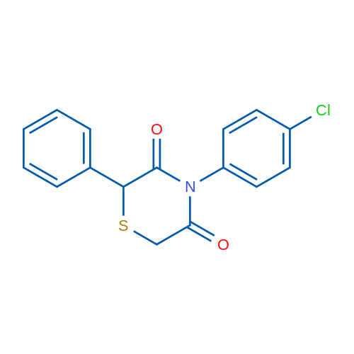 4-(4-Chlorophenyl)-2-phenylthiomorpholine-3,5-dione 1g
