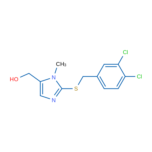 (2-((3,4-Dichlorobenzyl)thio)-1-methyl-1H-imidazol-5-yl)methanol 1g