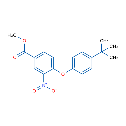 Methyl 4-(4-tert-butylphenoxy)-3-nitrobenzoate 1g