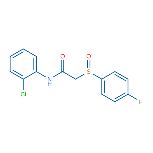 N-(2-Chlorophenyl)-2-(4-fluorobenzenesulfinyl)acetamide 1g