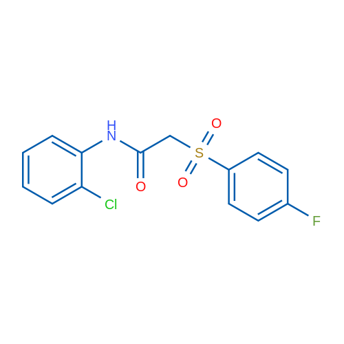 N-(2-Chlorophenyl)-2-(4-fluorobenzenesulfonyl)acetamide 1g