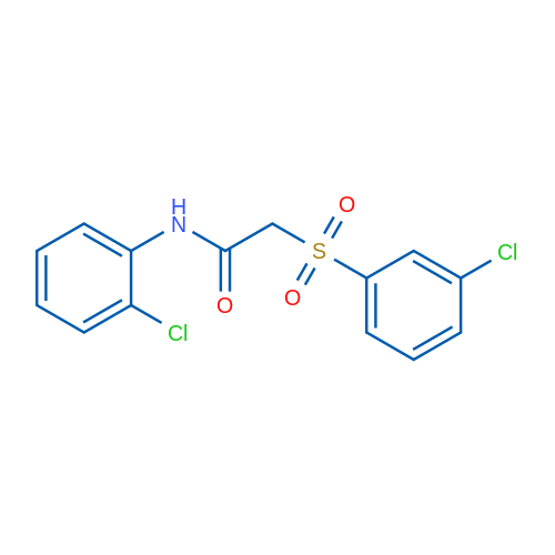 2-(3-Chlorobenzenesulfonyl)-N-(2-chlorophenyl)acetamide 1g