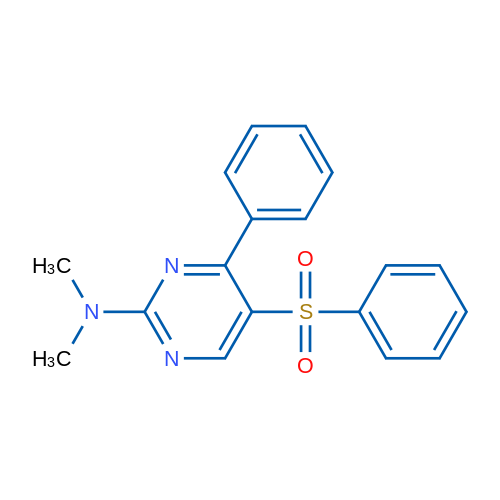 5-(Benzenesulfonyl)-N,N-dimethyl-4-phenylpyrimidin-2-amine 1g