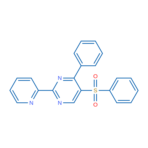 5-(Benzenesulfonyl)-4-phenyl-2-(pyridin-2-yl)pyrimidine 1g