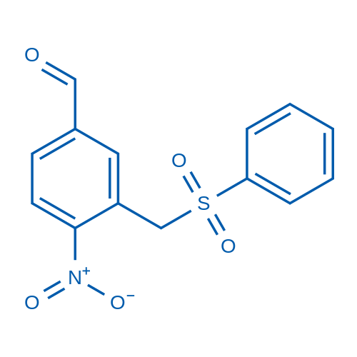 4-Nitro-3-((phenylsulfonyl)methyl)benzaldehyde 10mg
