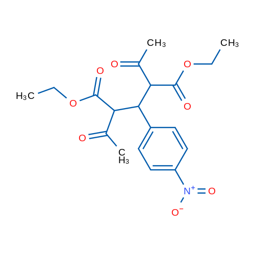Diethyl 2,4-diacetyl-3-(4-nitrophenyl)pentanedioate 1g