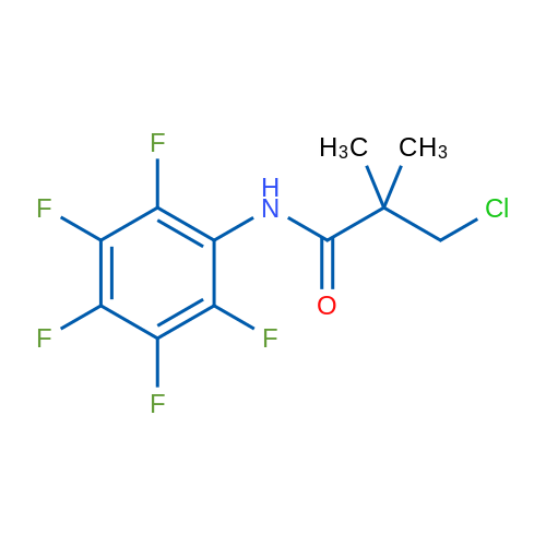 3-Chloro-2,2-dimethyl-N-(2,3,4,5,6-pentafluorophenyl)propanamide 1g