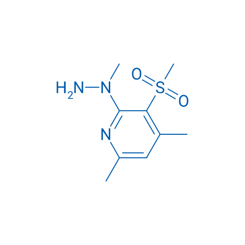 3-Methanesulfonyl-4,6-dimethyl-2-(1-methylhydrazin-1-yl)pyridine 1g