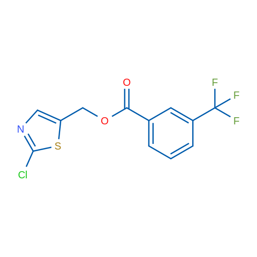 (2-Chloro-1,3-thiazol-5-yl)methyl 3-(trifluoromethyl)benzoate 1g