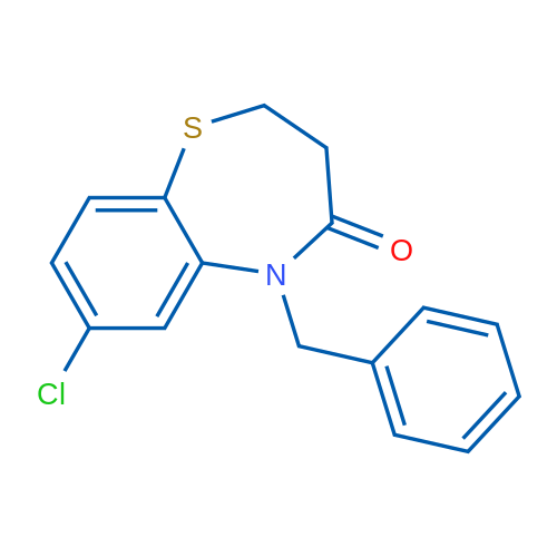 5-Benzyl-7-chloro-2,3,4,5-tetrahydro-1,5-benzothiazepin-4-one 1g