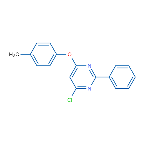 4-Chloro-6-(4-methylphenoxy)-2-phenylpyrimidine 1g
