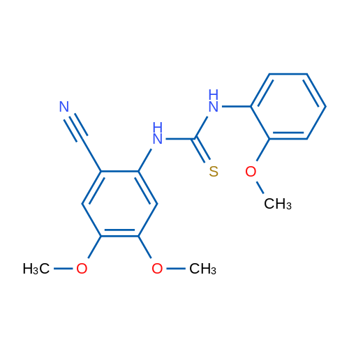 3-(2-Cyano-4,5-dimethoxyphenyl)-1-(2-methoxyphenyl)thiourea 1g