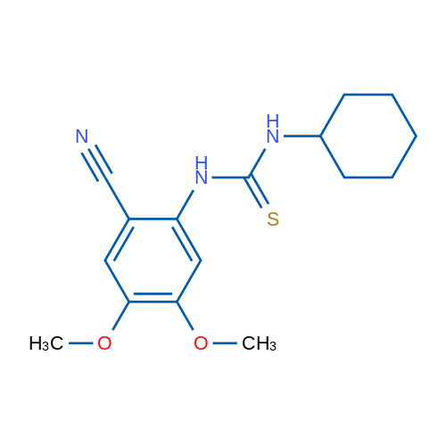 3-(2-Cyano-4,5-dimethoxyphenyl)-1-cyclohexylthiourea 1g