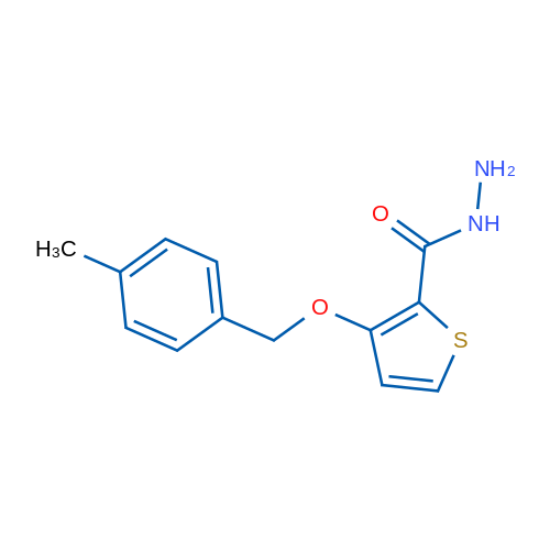 3-((4-Methylbenzyl)oxy)thiophene-2-carbohydrazide 5g