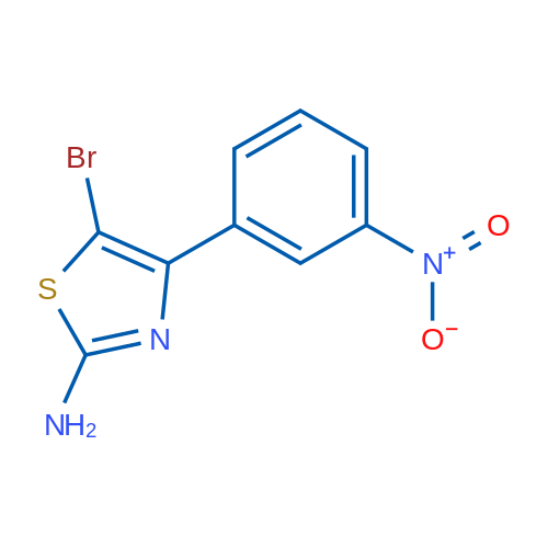 5-BRomo-4-(3-nitro-phenyl)-thiazol-2-ylamine 100mg