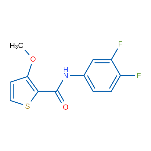 N-(3,4-Difluorophenyl)-3-methoxythiophene-2-carboxamide 1g