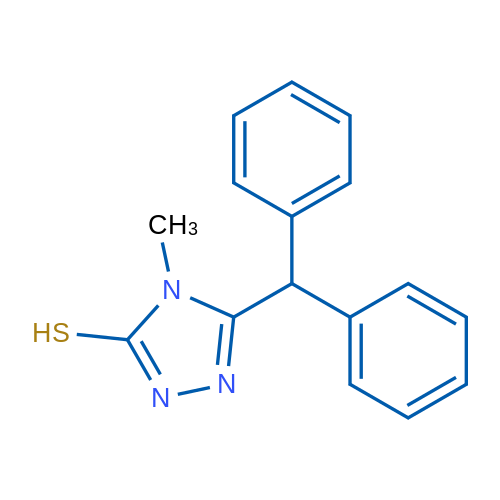 5-Benzhydryl-4-methyl-4H-1,2,4-triazole-3-thiol 1g