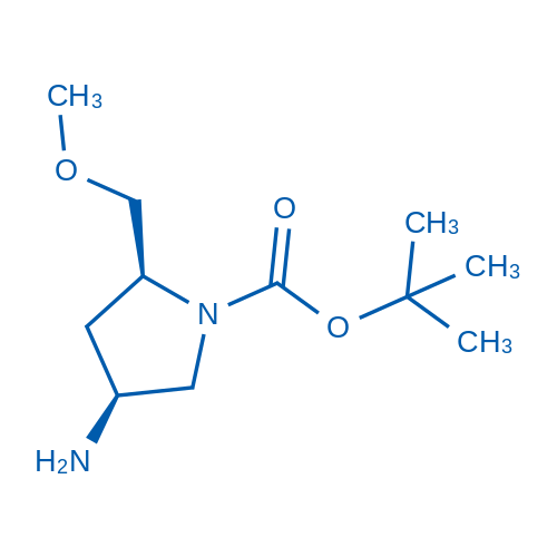 (2S,4S)-tert-Butyl 4-amino-2-(methoxymethyl)pyrrolidine-1-carboxylate 250mg