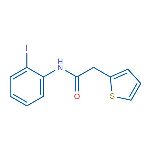 N-(2-Iodophenyl)-2-(thiophen-2-yl)acetamide 1g