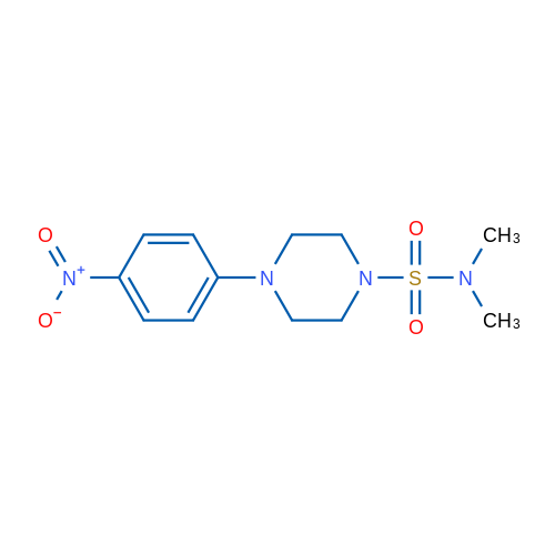 N,N-Dimethyl-4-(4-nitrophenyl)piperazine-1-sulfonamide 1g