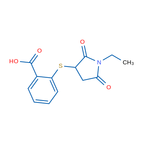 2-((1-Ethyl-2,5-dioxopyrrolidin-3-yl)thio)benzoic acid 1g