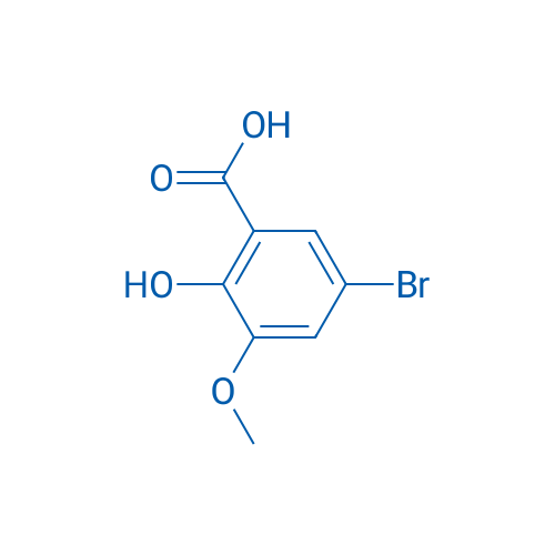 5-Bromo-2-hydroxy-3-methoxybenzoic acid 1g