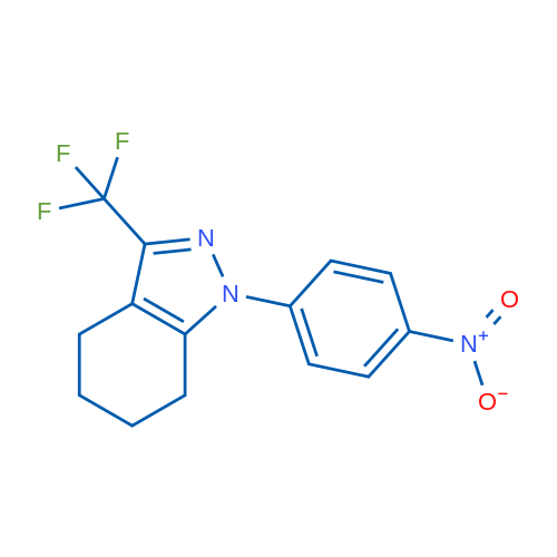 1-(4-Nitrophenyl)-3-(trifluoromethyl)-4,5,6,7-tetrahydro-1H-indazole 1g