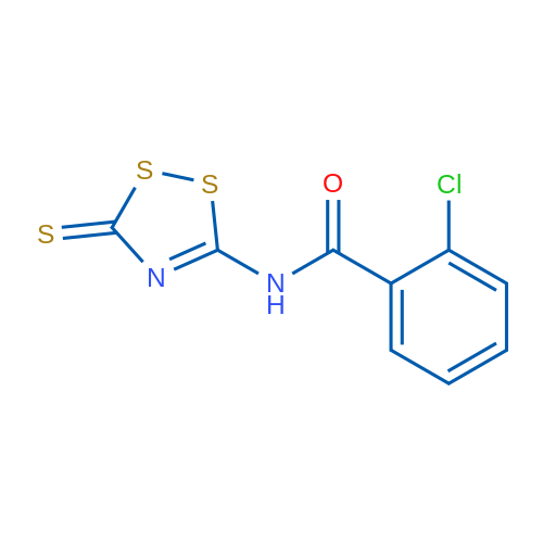 2-Chloro-N-(3-sulfanylidene-3H-1,2,4-dithiazol-5-yl)benzamide 1g