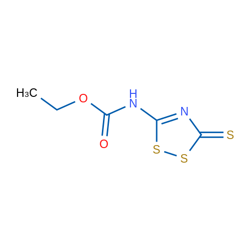 Ethyl N-(3-sulfanylidene-3H-1,2,4-dithiazol-5-yl)carbamate 1g
