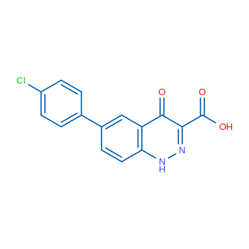 6-(4-Chlorophenyl)-4-oxo-1,4-dihydrocinnoline-3-carboxylic acid 1g
