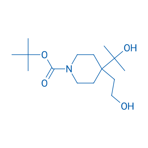 tert-Butyl 4-(2-hydroxyethyl)-4-(2-hydroxypropan-2-yl)piperidine-1-carboxylate 250mg