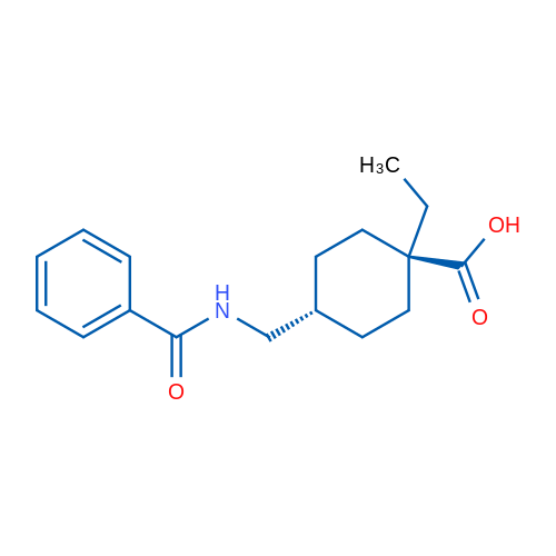 trans-4-(Benzamidomethyl)-1-ethylcyclohexanecarboxylic acid 1g