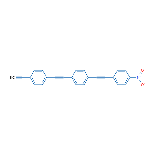 1-Ethynyl-4-((4-((4-nitrophenyl)ethynyl)phenyl)ethynyl)benzene 1g