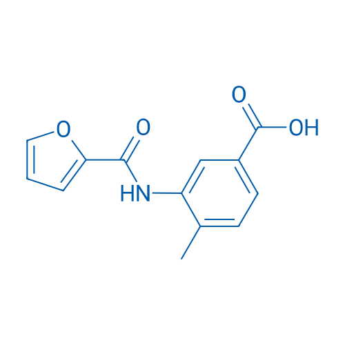3-(Furan-2-carboxamido)-4-methylbenzoic acid 250mg