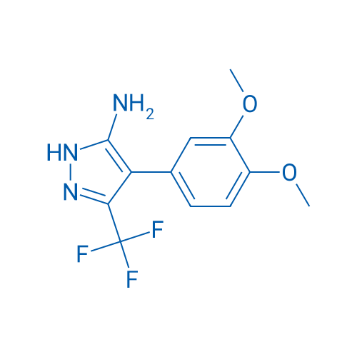 4-(3,4-Dimethoxyphenyl)-3-(trifluoromethyl)-1H-pyrazol-5-amine 1g