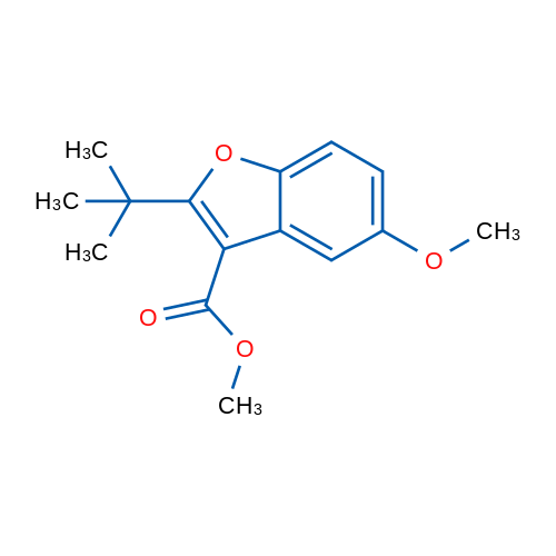 Methyl 2-(tert-butyl)-5-methoxybenzofuran-3-carboxylate 1g
