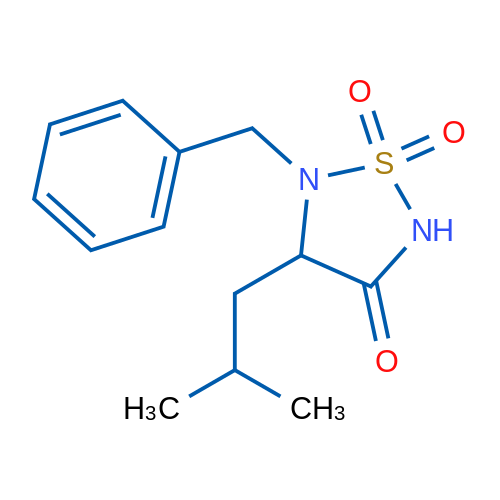 5-Benzyl-4-isobutyl-1,2,5-thiadiazolidin-3-one 1,1-dioxide 1g