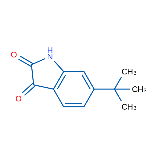6-(tert-Butyl)indoline-2,3-dione 1g