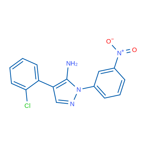 4-(2-Chlorophenyl)-1-(3-nitrophenyl)-1H-pyrazol-5-amine 1g