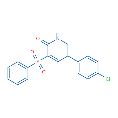 3-(Benzenesulfonyl)-5-(4-chlorophenyl)-1,2-dihydropyridin-2-one 1g