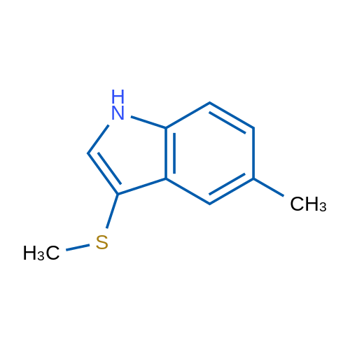 5-Methyl-3-(methylthio)-1H-indole 1g