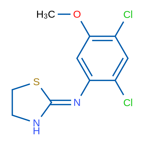 (2Z)-N-(2,4-Dichloro-5-methoxyphenyl)-1,3-thiazolidin-2-imine 1g