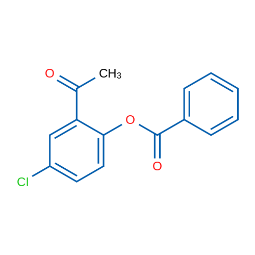 2-Acetyl-4-chlorophenyl benzoate 5g