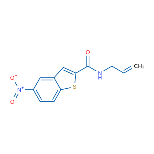 5-Nitro-N-(prop-2-en-1-yl)-1-benzothiophene-2-carboxamide 1g