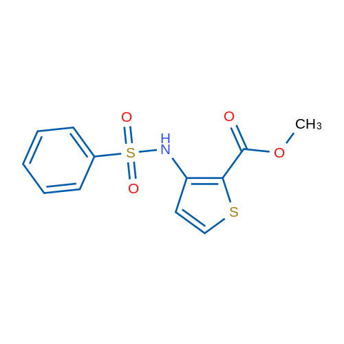 Methyl 3-benzenesulfonamidothiophene-2-carboxylate 1g