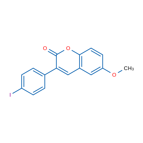 3-(4-Iodophenyl)-6-methoxy-2H-chromen-2-one 1g